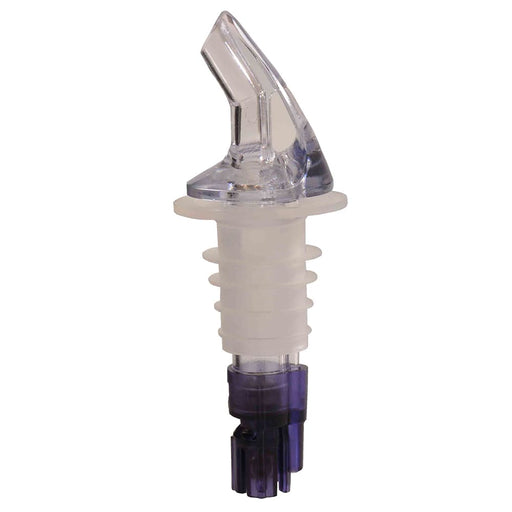 Thunder Group PLPR113M 1 1/8 Oz Measured Liquor Pourer W/ Purple Tail, No Collar - 1, (pack)-cityfoodequipment.com