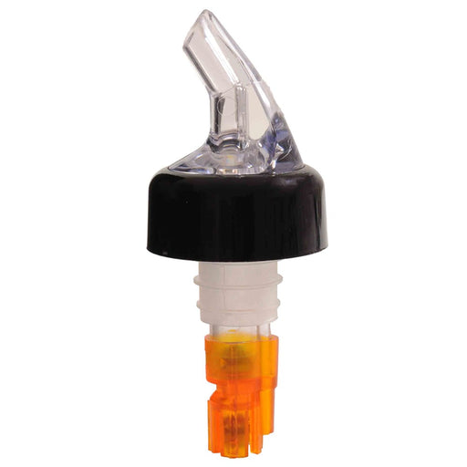 Thunder Group PLPR050C 1/2 Oz Measured Liquor Pourer, Orange Tail W/ Black Collar - 1, (pack)-cityfoodequipment.com