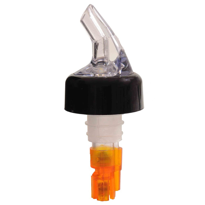 Thunder Group PLPR050C 1/2 Oz Measured Liquor Pourer, Orange Tail W/ Black Collar - 1, (pack)-cityfoodequipment.com