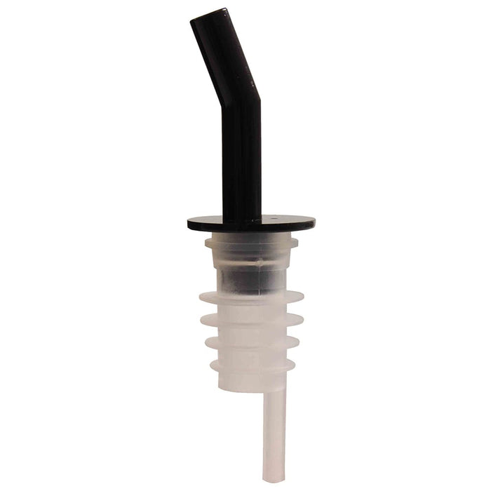 Thunder Group PLPR800BK Free Flow Liquor Pourer W/ No Collar, Black Spout - 12, (pack)-cityfoodequipment.com