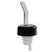 Thunder Group PLPR700CL Free Flow Liquor Pourer W/ Black Collar, Clear Spout - 12, (pack)-cityfoodequipment.com