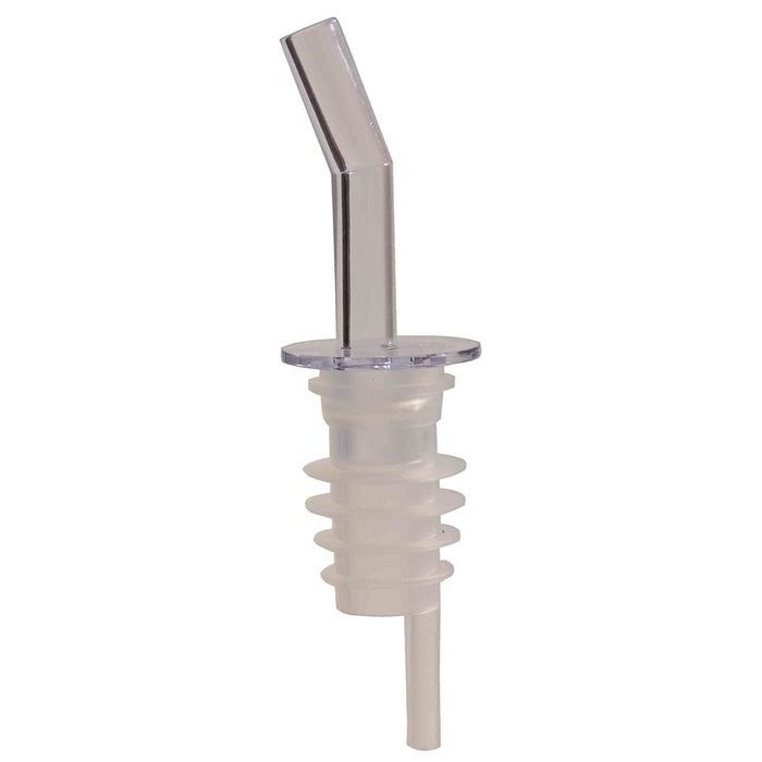 Thunder Group PLPR800CL Free Flow Liquor Pourer W/ No Collar, Clear Spout - 12, (pack)-cityfoodequipment.com