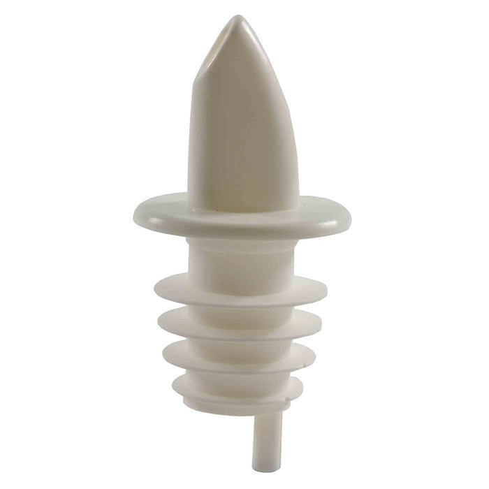 Thunder Group PLPR900WH Free Flow Liquor Pourer W/ No Collar, White - 12, (pack)-cityfoodequipment.com