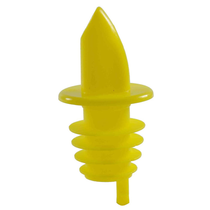 Thunder Group PLPR900YW Free Flow Liquor Pourer W/ No Collar, Yellow - 12, (pack)-cityfoodequipment.com