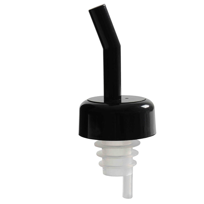 Thunder Group PLPR700BK Free Flow Liquor Pourer W/ Black Collar, Black Spout - 12, (pack)-cityfoodequipment.com