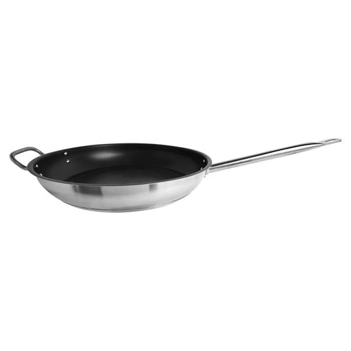 Thunder Group SLSFP4114 14" Non Stick Stainless Steel Frying Pan W/ Hollow Metal Handle - 4, (each)-cityfoodequipment.com