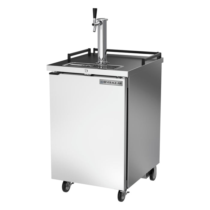 Beverage-Air BM23HC-S-31 24" Kegerator Beer Dispenser W/ (1) Keg Capacity - (1) Column, Stainless, 115v-cityfoodequipment.com