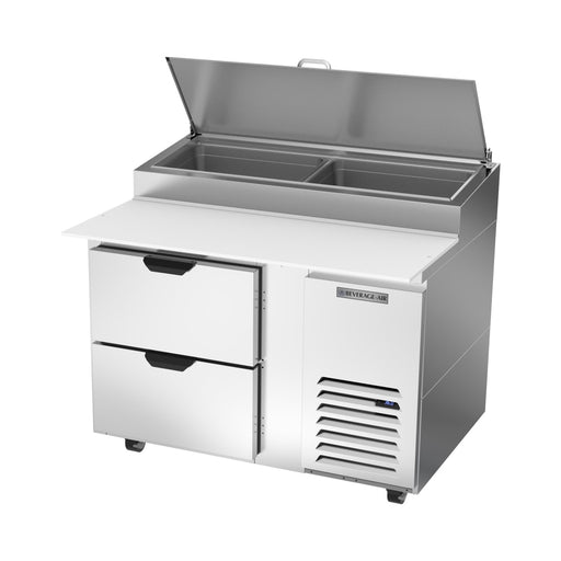 Beverage-Air DPD46HC-2 46" Hydrocarbon Series Pizza Prep Table W/ Refrigerated Base, 115v-cityfoodequipment.com