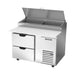 Beverage-Air DPD46HC-2 46" Hydrocarbon Series Pizza Prep Table W/ Refrigerated Base, 115v-cityfoodequipment.com