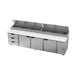 Beverage-Air DPD119HC-3 119" Hydrocarbon Series Pizza Prep Table W/ Refrigerated Base, 115v-cityfoodequipment.com