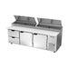 Beverage-Air DPD93HC-2 93" Hydrocarbon Series Pizza Prep Table W/ Refrigerated Base, 115v-cityfoodequipment.com