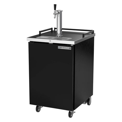 Beverage-Air BM23HC-B 24" Kegerator Beer Dispenser W/ (1) Keg Capacity - (1) Column, Black, 115v-cityfoodequipment.com