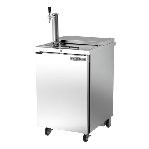 Beverage-Air BM23HC-C-S 24" Kegerator Beer Dispenser W/ (1) Keg Capacity - (1) Column, Stainless, 115v-cityfoodequipment.com