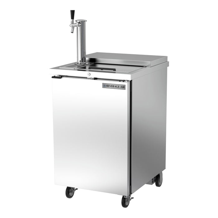 Beverage-Air BM23HC-C-S 24" Kegerator Beer Dispenser W/ (1) Keg Capacity - (1) Column, Stainless, 115v-cityfoodequipment.com