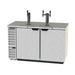 Beverage-Air DD58HC-1-C-S 59" Kegerator Beer Dispenser W/ (3) Keg Capacity - (2) Column, Stainless, 115v-cityfoodequipment.com