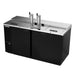 Beverage-Air DD68HC-1-C-B 69" Kegerator Beer Dispenser W/ (3) Keg Capacity - (2) Column, Black, 115v-cityfoodequipment.com