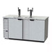 Beverage-Air DD68HC-1-C-S 69" Kegerator Beer Dispenser W/ (3) Keg Capacity - (2) Column, Stainless, 115v-cityfoodequipment.com