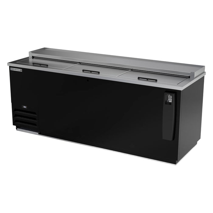 Beverage-Air DW79HC-B 80" Forced Air Bottle Cooler - Holds (253) 12 oz Bottles, 115v-cityfoodequipment.com