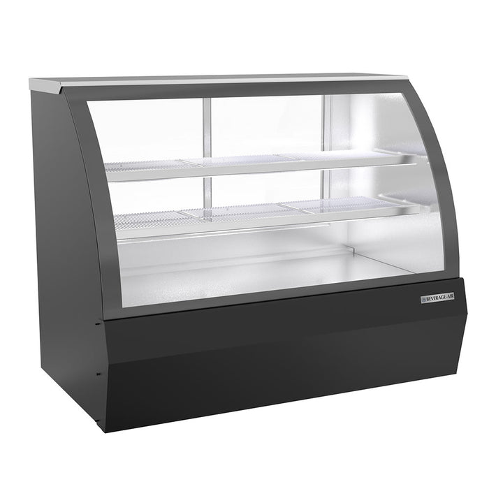 Beverage-Air CDR5HC-1-B-D 60-1/4" Full Service Dry Deli Case W/ Curved Glass - (3) Levels, 120v-cityfoodequipment.com