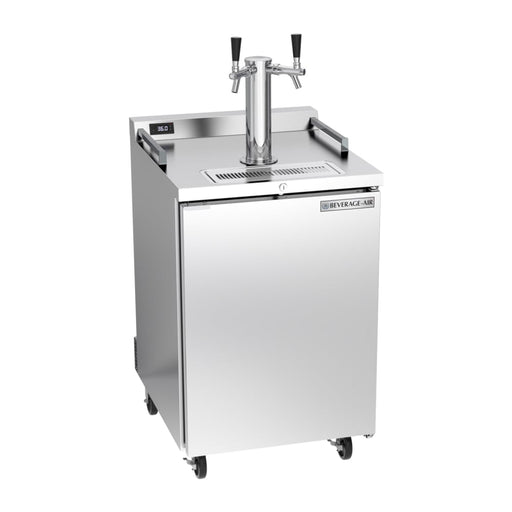 Beverage-Air DZ24HC-1-S 24" Kegerator Beer Dispenser W/ (4) 1/6 Keg Capacity - (1) Column, Stainless Steel, 115v-cityfoodequipment.com