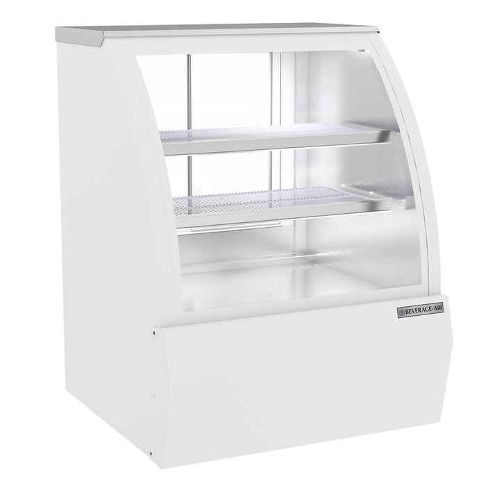 Beverage-Air CDR3HC-1-W 37-1/4" Full Service Deli Case W/ Curved Glass - (3) Levels, 120v-cityfoodequipment.com