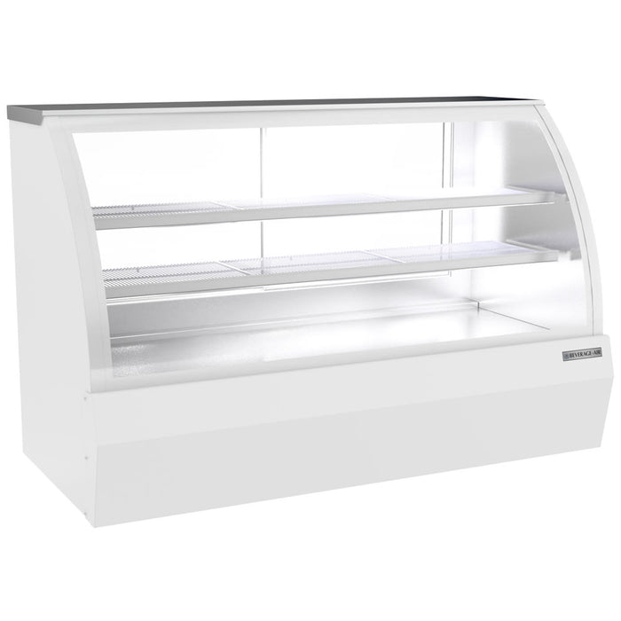 Beverage-Air CDR6HC-1-W 73-11/16" Full Service Deli Case W/ Curved Glass - (3) Levels, 120v-cityfoodequipment.com