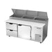 Beverage-Air DPD72HC-2 72" Hydrocarbon Series Pizza Prep Table W/ Refrigerated Base, 115v-cityfoodequipment.com