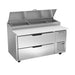 Beverage-Air DPD60HC-2 60" Hydrocarbon Series Pizza Prep Table W/ Refrigerated Base, 115v-cityfoodequipment.com