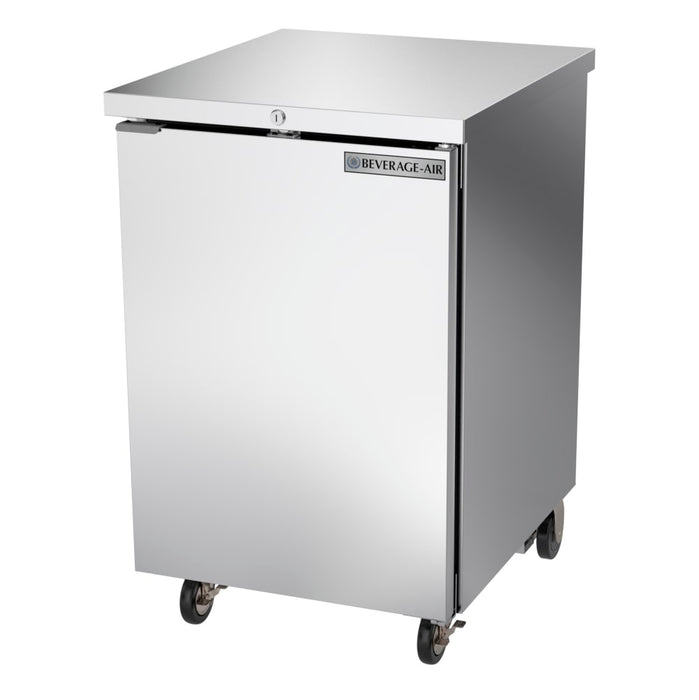 Beverage-Air BB24HC-1-F-S 24" Bar Refrigerator - 1 Swinging Solid Door, Stainless, 115v-cityfoodequipment.com