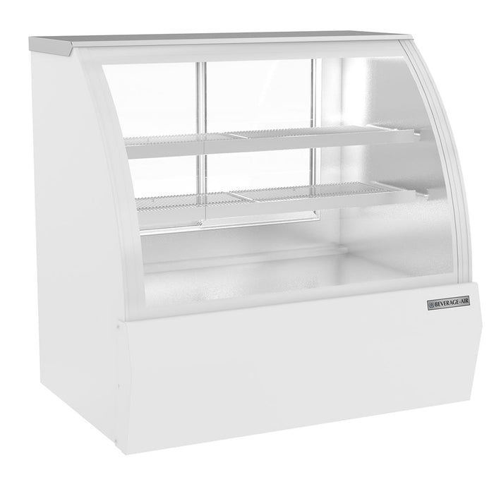 Beverage-Air CDR4HC-1-W 49-1/4" Full Service Deli Case W/ Curved Glass - (3) Levels, 120v-cityfoodequipment.com