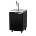 Beverage-Air DD24HC-1-B 24" Kegerator Beer Dispenser W/ (1) Keg Capacity - (1) Column, Black, 115v-cityfoodequipment.com
