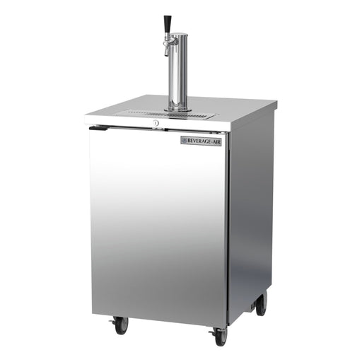 Beverage-Air DD24HC-1-S 24" Kegerator Beer Dispenser W/ (1) Keg Capacity - (1) Column, Stainless, 115v-cityfoodequipment.com