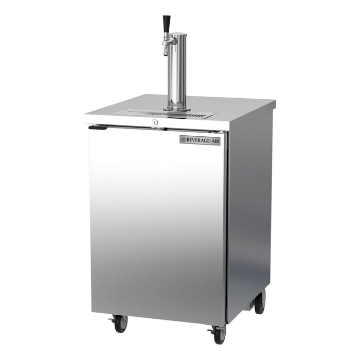 Beverage-Air DD24HC-1-S 24" Kegerator Beer Dispenser W/ (1) Keg Capacity - (1) Column, Stainless, 115v-cityfoodequipment.com