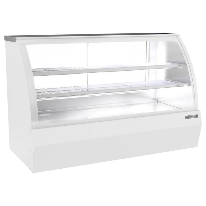 Beverage-Air CDR6HC-1-W-D 73-11/16" Full Service Dry Deli Case W/ Curved Glass - (3) Levels, 120v-cityfoodequipment.com