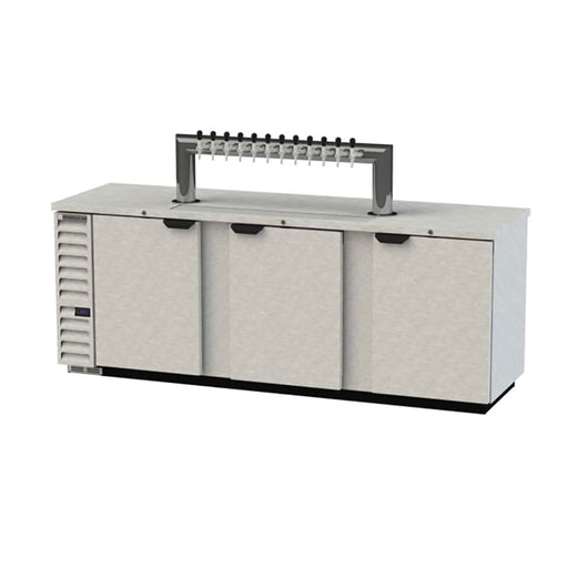 Beverage-Air DD94HC-1-S-12T 95" Kegerator Beer Dispenser W/ (5) Keg Capacity & (1) Column, Stainless, 115v-cityfoodequipment.com