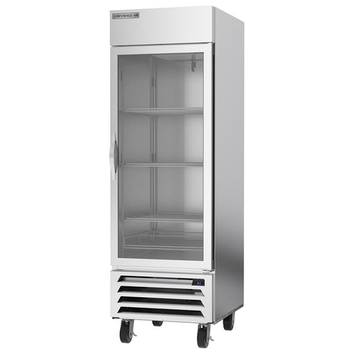 Beverage-Air HBR23HC-1-G 27 1/4" One Section Reach In Refrigerator, (1) Right Hinge Glass Door, 115v-cityfoodequipment.com