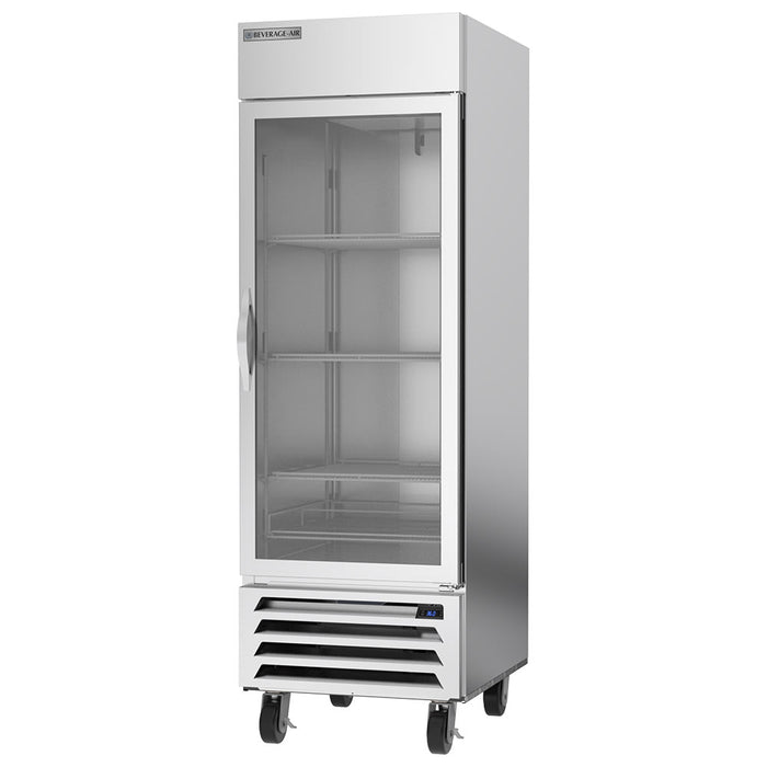 Beverage-Air HBR23HC-1-G 27 1/4" One Section Reach In Refrigerator, (1) Right Hinge Glass Door, 115v-cityfoodequipment.com