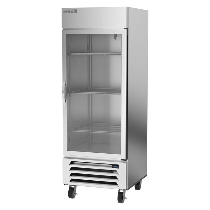 Beverage-Air HBR27HC-1-G 30" One Section Reach In Refrigerator, (1) Right Hinge Glass Door, 115v-cityfoodequipment.com