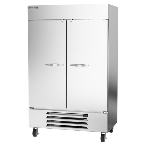 Beverage-Air HBR49HC-1 52" Two Section Reach In Refrigerator, (2) Left/Right Hinge Solid Doors, 115v-cityfoodequipment.com