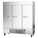 Beverage-Air HBR72HC-1 75" Three Section Reach In Refrigerator, (3) Left/Right Hinge Solid Doors, 115v-cityfoodequipment.com