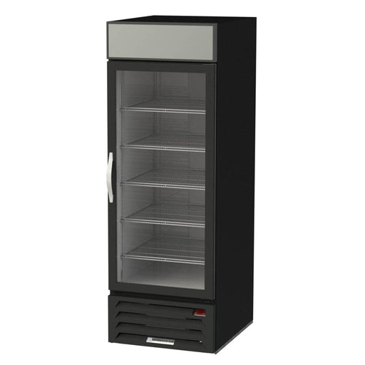Beverage-Air MMR23HC-1-B 27 1/4" MarketMax™ One Section Glass Door Merchandiser - (1) Right Hinge Door, Black, 115v-cityfoodequipment.com