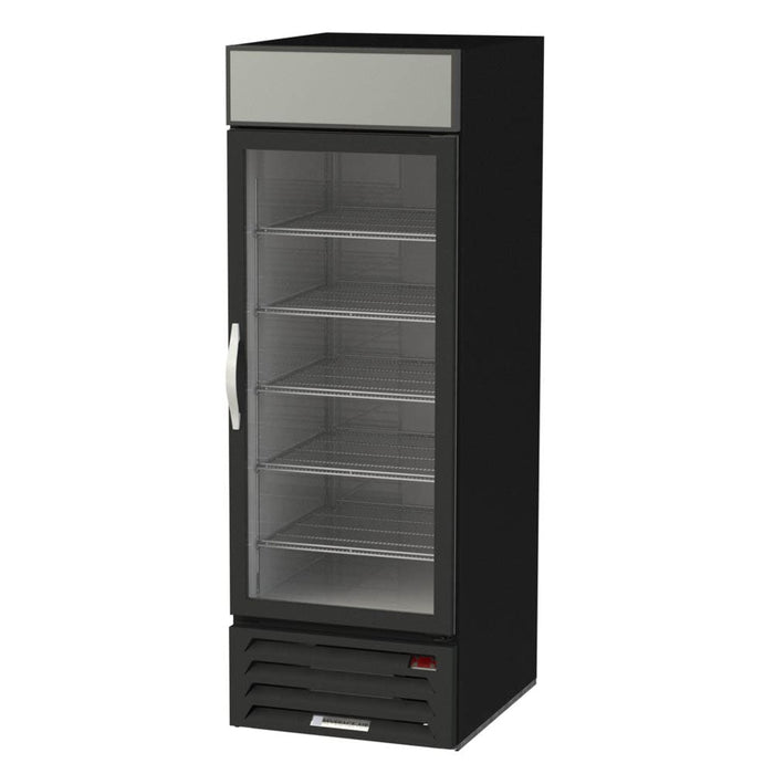 Beverage-Air MMR23HC-1-B 27 1/4" Marketmax® One Section Glass Door Merchandiser - (1) Right Hinge Door, Black, 115v-cityfoodequipment.com