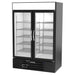 Beverage-Air MMR49HC-1-B 52" Marketmax® Two Section Glass Door Merchandiser - (2) Left/right Hinge Doors, Black, 115v-cityfoodequipment.com