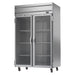 Beverage-Air HF2HC-1G 52" Horizon Series Two Section Reach In Freezer, (2) Left/Right Hinge Glass Doors, 115v-cityfoodequipment.com