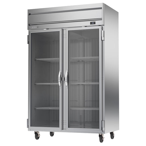 Beverage-Air HFP2HC-1G 52" Horizon Series Two Section Reach In Freezer, (2) Right Hinge Glass Doors, 115v-cityfoodequipment.com