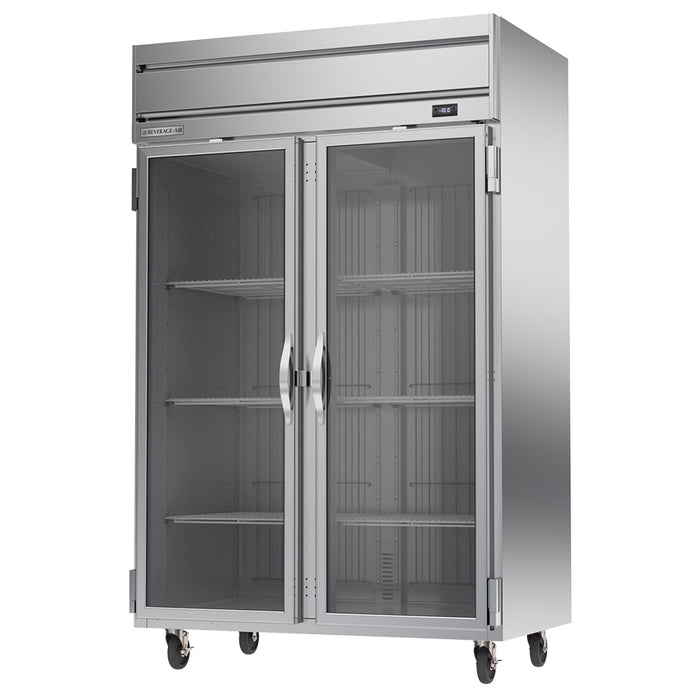 Beverage-Air HFP2HC-1G 52" Horizon Series Two Section Reach In Freezer, (2) Right Hinge Glass Doors, 115v-cityfoodequipment.com
