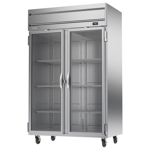 Beverage-Air HFPS2HC-1G 52" Horizon Series Two Section Reach In Freezer, (2) Left/Right Hinge Glass Doors, 115v-cityfoodequipment.com