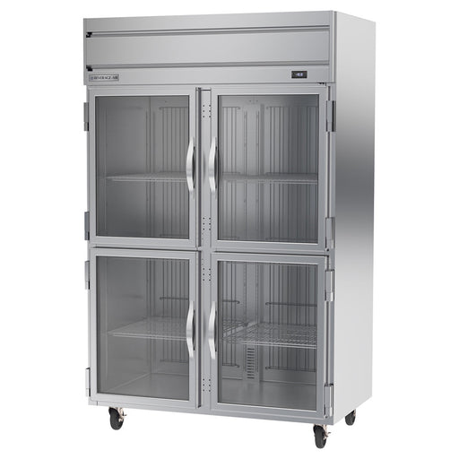 Beverage-Air HFPS2HC-1HG 52" Horizon Series Two Section Reach In Freezer, (4) Left/Right Hinge Glass Doors, 115v-cityfoodequipment.com