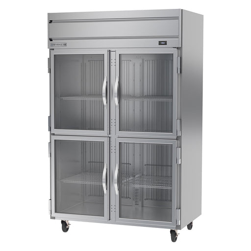 Beverage-Air HFS2HC-1HG 52" Horizon Series Two Section Reach In Freezer, (4) Left/Right Hinge Glass Doors, 115v-cityfoodequipment.com