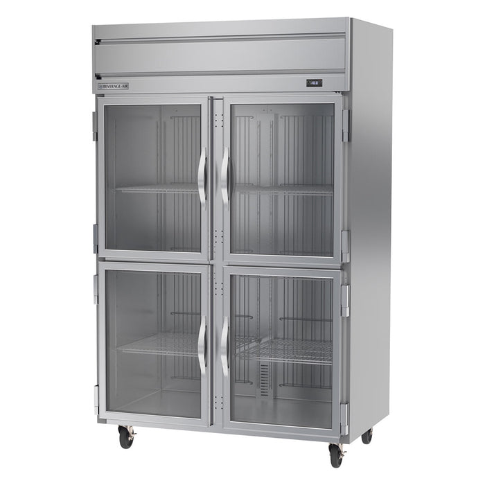 Beverage-Air HFS2HC-1HG 52" Horizon Series Two Section Reach In Freezer, (4) Left/right Hinge Glass Doors, 115v-cityfoodequipment.com